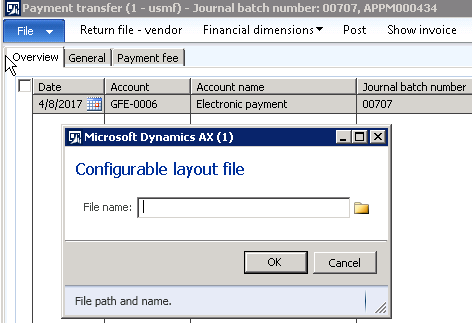 Return file - vendor path